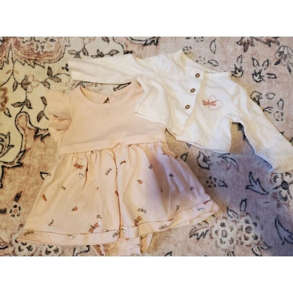 Carters Baby Girl 3 Months Dragonfly Dress - Picture 1 of 3